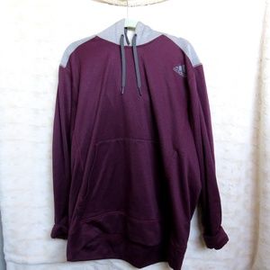 Adidas "Ultimate Hoodie", Maroon & Gray